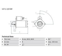 BOSCH 0 986 017 300 Démarreur
