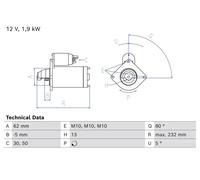 BOSCH 0 986 027 550 Démarreur
