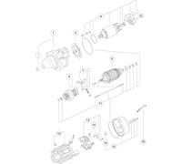 Mahle Original Démarreur MS 195 – Rotation dans le sens des aiguilles d'une montre