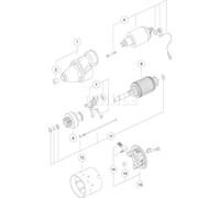 Démarreur Rotation dans le sens inverse des aiguilles d'une montre MS 437 MAHLE