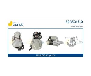 Démarreur Sando 6035315.0 pour Mitsubishi Opel General Motors