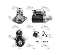 Démarreur Sidat S12BH0033A2 pour Alfa Romeo Fiat Lancia Opel Suzuki