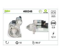 Démarreur Starter 12 V 0,9 kW 10 Dents VALEO Pour U.A. HYUNDAI VELOSTER