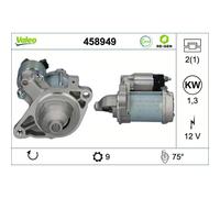 Démarreur Starter 12 V 1,3 kW 9 Dents VALEO Pour Entre Autres TOYOTA YARIS