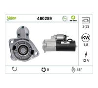 Démarreur Starter 12 V 1,8 kW 9 Dents VALEO Compatible Avec Entre Autres AUDI A4