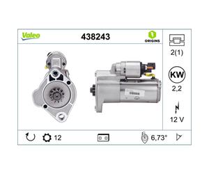 Démarreur VALEO 438243