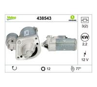 Démarreur Valeo 438543 Valeo Origins Technologie D'origine pour Volvo