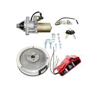 Démarreur Voiture KITS Démarrage Électrique 62mm 188F Pour Lifan 188F 190F GX340 11HP GX390 13HP, Boîtier Générateur, Démarreur Moteur Bobine CHARGE Volant D'inertie Moteur Démarrage(Universal 62mm)