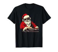 Démarrez Les fêtes de Fin d'année avec ce Costume de Père Noël DJ Cool T-Shirt