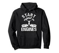 Démarrez Vos Moteurs Motorsports Car Racing Racer Sweat à Capuche
