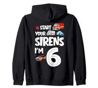 Démarrez Vos sirènes, J'Ai 6 Ans, 6e Anniversaire Sweat à Capuche