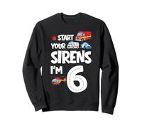 Démarrez Vos sirènes, J'Ai 6 Ans, 6e Anniversaire Sweatshirt