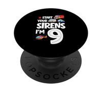Démarrez Vos sirènes, J'Ai 9 Ans, 9e Anniversaire PopSockets PopGrip Adhésif