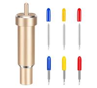 Demarsen Lame à coupe fine de qualité supérieure + boîtier - Lame Deep Cut avec boîtier compatible avec Cricut Maker, Maker 3, Air 3, Air 2, Explore 3, avec 2 lames de 30 °, 2 lames de 45 °, 2 lames