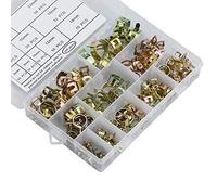 Demason 100 PCS Clip à Ressort pour Tuyau, Serre-joints à Tuyaux Colliers de Clip à Ressort Durite Essence Tuyau Serrage (6mm 8mm 10mm 12mm 14mm 15mm 16mm 18mm 20mm 22mm)