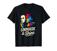 Démasquez et Faites Briller la Sensibilisation à la neurodiversité au TDAH et à l'Autisme T-Shirt