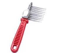 Demating Com Com Brosse de démêlage pour chien - Lames en acier inoxydable - Brosse de toilettage pour animaux de compagnie - Outil ergonomique pour démêler les chats - Pour une utilisation en