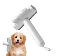 Dématrié peigne - Chat Brushing Brushing & Pet Tool pour chiens, chiots, chatons, élimine les nœuds, les nattes et cheveux lâches, hanches, l'animal en métal, TPR, PP, 20x11x5.6 cm