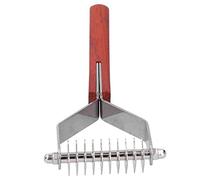 Dématter un Peigne pour les Chiens, Brosse à Chat Brosse pour Chiens Perdre du Chat Manche en Bois Deshedding Outil de Toilettage de Peigne y Forme Sous-couche Démêler et Démater une Fourrure Longue