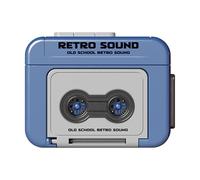 Demaxiyad Accessoire Rétro Gadget Multifonction | Porte-clés Magnéto avec Haut-Parleur Intégré | Parfait pour Les Fans De Musique Vintage Et Les Collectionneurs D'Objets