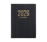Demaxiyad Agenda 2026 A7 Mini De Poche - Carnet De Planning Quotidien 365 Jours Version Anglaise Couverture Simili-Cuir Pour Gestion Du Temps Bureau École Et