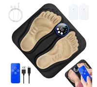 demaxiyad Appareil De Massage EMS Des Pieds Avec Télécommande | Appareil Portable de Revitalisation des Pieds,Stimulateur Ajustable Électrique pour Professionnels Occupés Hommes et Femmes Seniors pour