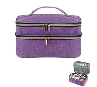 demaxiyad Boîte À Couture, Organisateur Et Stockage D'outils Couture, pour Vernis À Ongles Etui À Vernis À Ongles Rangement Onglerie Malette Manucure Double Couche pour Vernis À Ongle