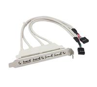 demaxiyad Câble d'extension de la carte mère USB 2.0, extension du panneau USB, Câble de montage du panneau d'en-tête de la carte mère à 4 ports, 480 Mbps de réseaux de réseautage à transmission à