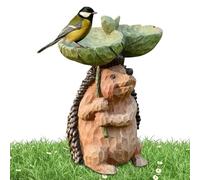 demaxiyad Décoration Jardin D'Extérieur,Figurines Décoratives Hérisson Mignon,Sculpture De Jardin D'Extérieur Mangeoire À Oiseaux | pour Intérieur Ferme Pelouse Porche Maison De Ferme Maison Fenêtre