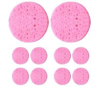 demaxiyad Éponges pour le visage, éponges de soin de la peau en pâte de bois et coton, éponges cosmétiques de spa, démaquillantes, tampons de nettoyage en cellulose pour nettoyage quotidien du visage