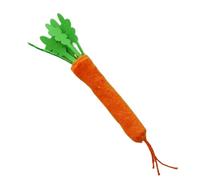 demaxiyad Jouet interactif pour chat en forme de carotte - Bâton à mâcher apaisant et résistant aux morsures avec son de cloche pour jouer à la maison des chiots ou des oiseaux