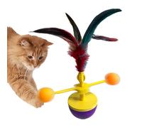 demaxiyad Jouets À Jeu Automatique pour Chats, Jouets Stimulants À Plumes Roulants, Jeu D'Éveil pour Enrichissement Et Exercice Contre L'Ennui des Chatons, Interactif pour Chaton D'Intérieur