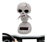 demaxiyad Jouets d'halloween dansants à énergie Solaire - Shaking Head Halloween Car Decor, solaires pour - Ornements d'halloween pour la Voiture, Jouets de Tableau de Bord d'halloween pour Le décor