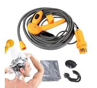 demaxiyad Kit de douche de camping, douche portable pour le camping, Pommeau de douche de camping Plug And Play, Douche Mobile 12V pour le nettoyage, lavage de voiture, pomme de douche commutable,