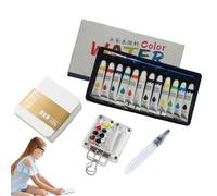 demaxiyad Kit de peinture aquarelle - Tubes d'aquarelle, fournitures d'art professionnelles portables pour débutants, artistes, amateurs et amateurs