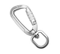 demaxiyad robuste | à clip rotatif 4KN - Boucle de camping - pour escalade, camping, randonnée, hamac, gym, pêche, voyage, garage