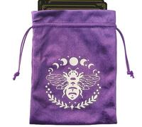 demaxiyad Sac de tarot, sac de rangement en velours pour bijoux | Porte-cartes de tarot, sac de tarot et de dés, sac multifonctionnel pour cartes Oracle, sacs à bijoux, accessoires de tarot pour les