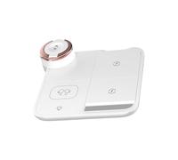 demaxiyad Station de charge 4 en 1 pour téléphone | Support de charge magnétique pliable, chargeur rapide sans fil avec lumière pour téléphone portable, tablette, écouteurs