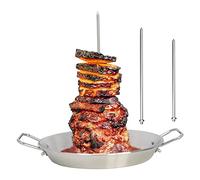 demaxiyad Support de barbecue en acier inoxydable, brochettes verticales, pics de rechange amovibles, brochettes verticales pour barbecue, brochettes verticales, brochettes verticales, brochettes de