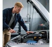 demaxiyad Tournevis à Cliquet | Kit Tournevis Ratchet,Outils Ergonomiques Multi-Angle pour Assemblage Meubles et Projets Domestiques,Machines Industrielles