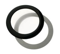 DEMCiflex Filtre à poussière magnétique Rond 92 MM (Cadre Noir, Filtre Blanc)