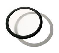Demciflex Staubfilter 140mm, Rund - Schwarz/weiß