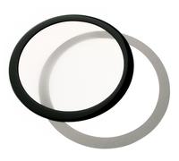 Demciflex Staubfilter 200mm, Rund - Schwarz/weiß