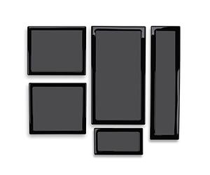 DEMCiflex Staubfilter-Set für Lian Li TU150 Mini ITX - Schwarz