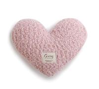 DEMDACO Pale Pink Soft Heart Shaped 10 x 11 inch Plush Polyester Decorative Throw Giving Pillow