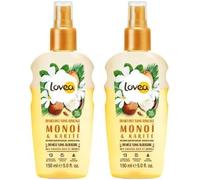 Démêlant Sans Rinçage - Monoï Et Karité - Démêle Sans Alourdir - Cheveux Secs & Abîmés - 98% D'origine Naturelle - Sans Silicone - Vegan - Fabriqué En France - 150 Ml (Lot De 2)