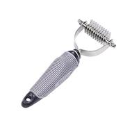 Démêlant "StarLine" râteau 10 lames. Poignée ergonomique, pour un travail aisé. Spécialement adapté pour les animaux à poils longs et denses; Démêle et retire le poil mort.