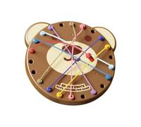 Démêler Le Puzzle de Corde, Puzzle de Corde torsadée - Jeu de Puzzle cérébral en Forme d'ours,Jeu de Casse-tête interactif, Puzzle éducatif de nœuds de Corde de tri pour Adultes/