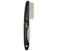 Trixie Démêleur de pelage 22 cm dents fines pour poil de garde et sous-poil noir/bleu