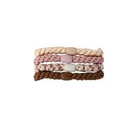 Demeliss Beauty - Lot de 4 Élastiques Fantaisie - Liens Cheveux Coloris Intemporels
